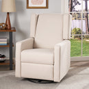Landau Contemporary Fabric Upholstered Swivel Recliner