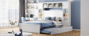 Bed With All In One Cabinet, Shelf And Sockets, Trundle