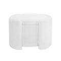 Cozy Boucle Storage Ottoman, Stylish Comfort With Hidden Storage