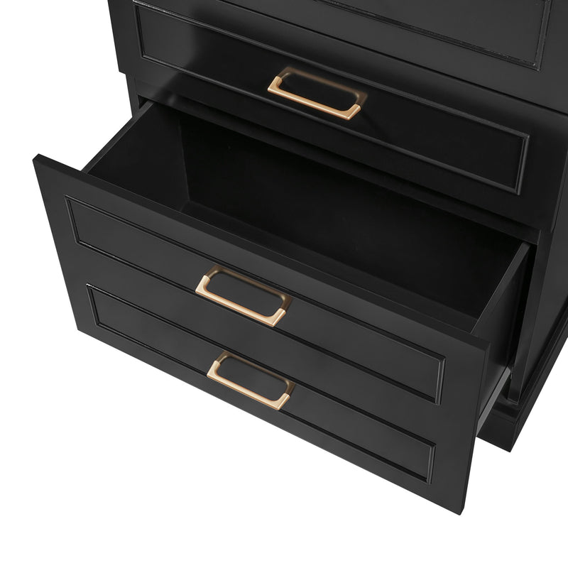 Freestanding Bathroom Cabinet With 3 Drawers, Adjustable Shelf, Soft Close Doors
