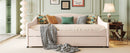 Upholstered Daybed With Light And Trundle