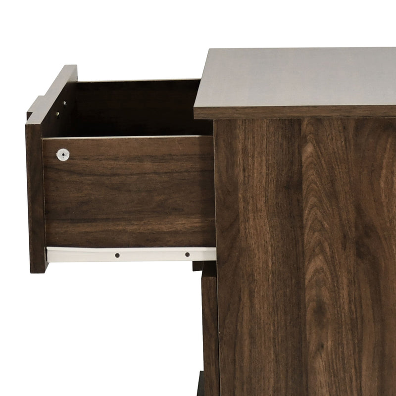 Broxon - Rustic Drawer Nightstand