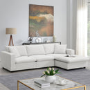 Modern Sectional Sofa With Throw Pillows, Cloud L Shaped Couch Set With Wide 4 Seat Comfy Couch Set With Movable Ottoman