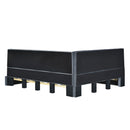 Full Size Upholstered Classic Mid Century Modern Daybed / Sofa Bed Frame, Elegant Design - Gray