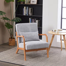 Accent Arm Chair With Pillow Upholstered
