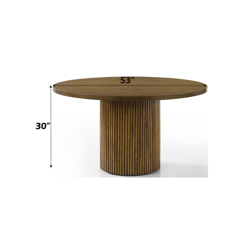 Hezrai - Round Dining Table - Light Brown