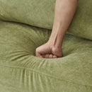 Modern Style Armchair Chaise Lounge Sofa Couch With Movable Storage Ottoman, USB Ports, Cup Holders, Phone Holder, Side Pockets