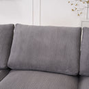 Modular Sectional Sofa With Extra Wide Cushion, USB / Type C Charger, Petal Armrest