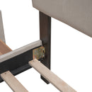 Upholstered Platform Bed With Classic Headboard And Drawers, No Box Spring Needed