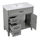 Bathroom Vanity With Sink, Freestanding Cabinet & Drawers