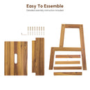 2 Step Stool, Indoor / Outdoor Use - Acacia Wood