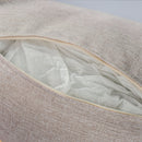 Outdoor 4 Pieces Acacia Sectional Patio Sofa Set - Light Gray / Teak