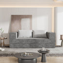 3 Seat Folding Floor Couch & King Size Bed Mattress