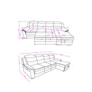 Coco - Blanche Sofa Bed With USB - Dark Gray