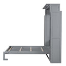 Wall Murphy Bed With Shelves And LED Lights