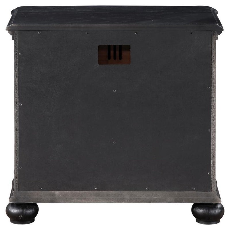 Celina - 3-Drawer Nightstand - Black