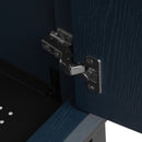 Modern Freestanding Bathroom Vanity With Ceramic Sink, Hot And Cold Faucet, Storage Cabinet & Open Shelf