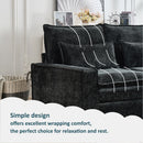 Modern Comfy Chenille L Shaped Sectional Sofa With Movable Ottoman