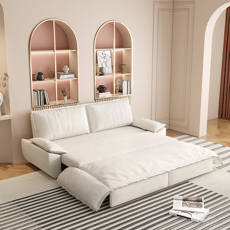Pull Out Sleeper Sofa Bed, 3 In 1 Multi Functional