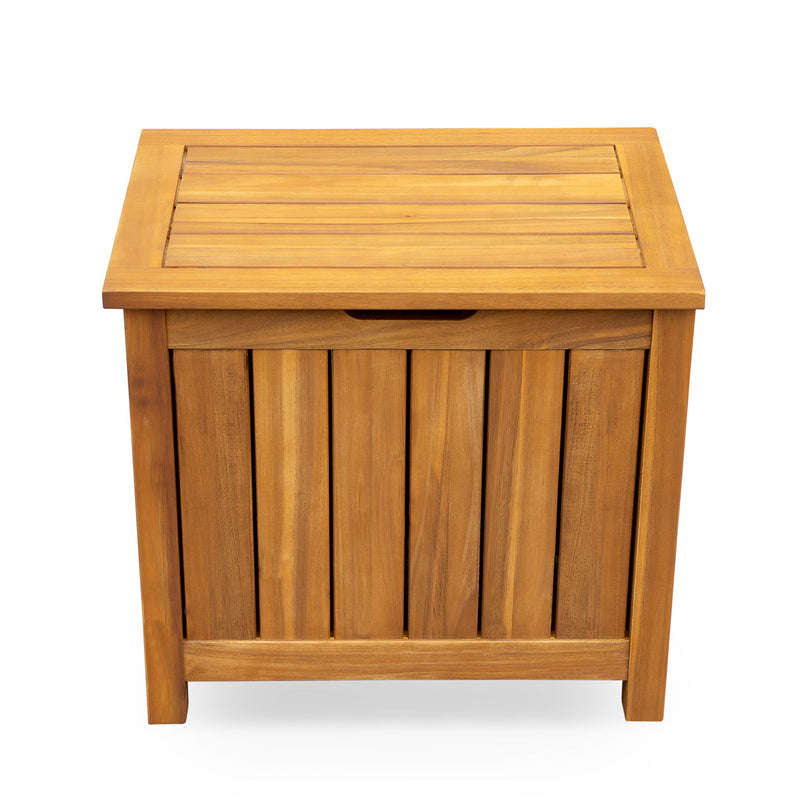Portside - Wooden Deck Box 30 Gallons Storage Bench - Teak