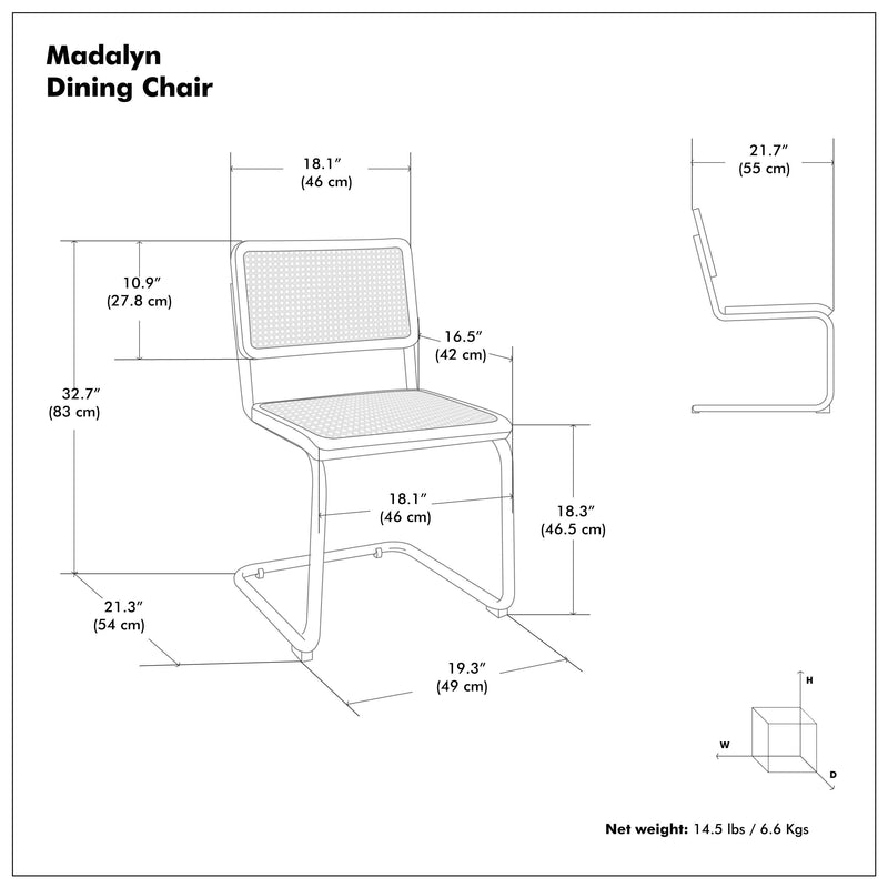 Madalyn - Dining Chair (Set of 2) - Brown