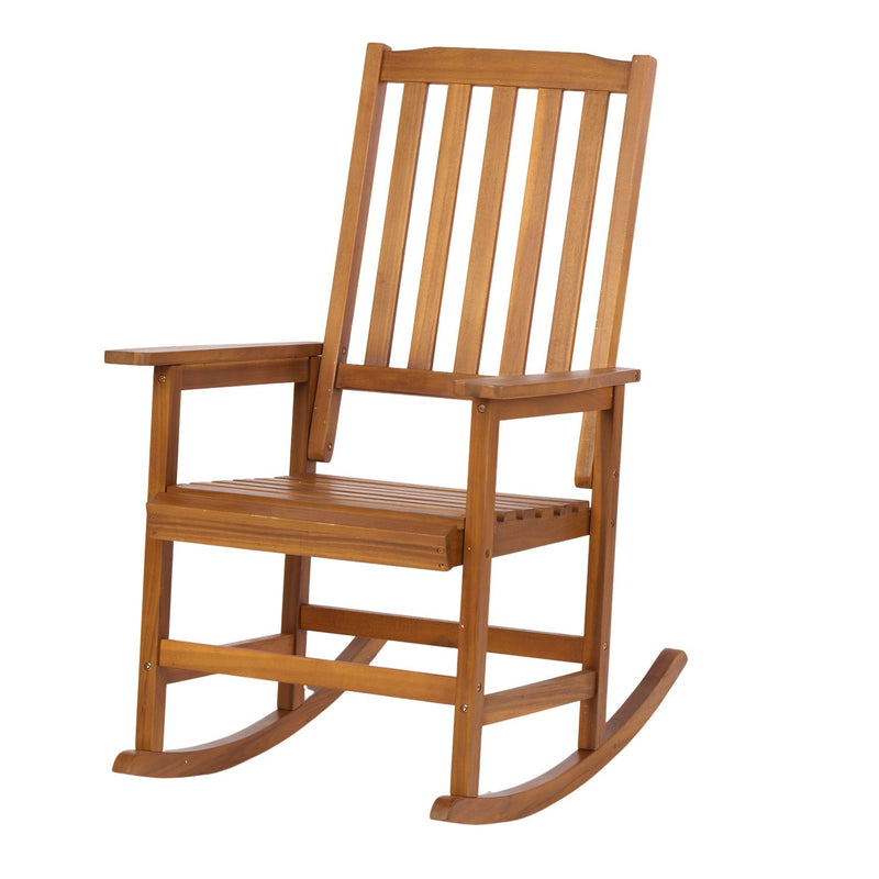 Acacia Indoor Rocking Chair, Outdoor Solid Patio Furniture