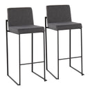 Fuji - Contemporary High Back Barstool Elegant Design