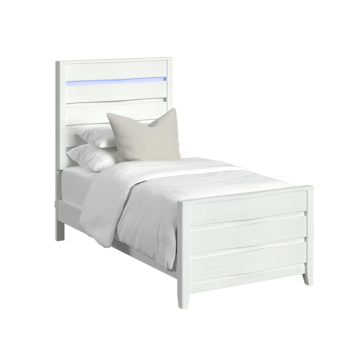 Tobias Bed With LED in Black by Elements International, view 4