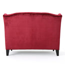 Nurturing - Upholstered Loveseat With Wing Back And Diamond Tufting