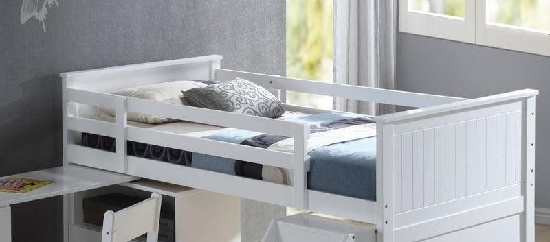 Wyatt - Twin Loft Bed Set - White