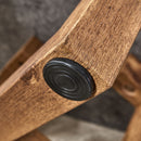 Modern Retro Texture Round Coffee Table With Crossed Legs - Gray