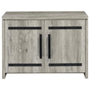 Enoch - 2 Door Engineered Wood Accent Cabinet - Gray Driftwood - Atlantic Fine Furniture Inc
