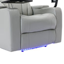 Power Motion Recliner Electric Power Recliner With USB Charging Port, Hidden Arm Storage, Convenient Cup Holder And Bluetooth Speaker