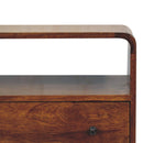 Curved Nordic Charm Console - Brown