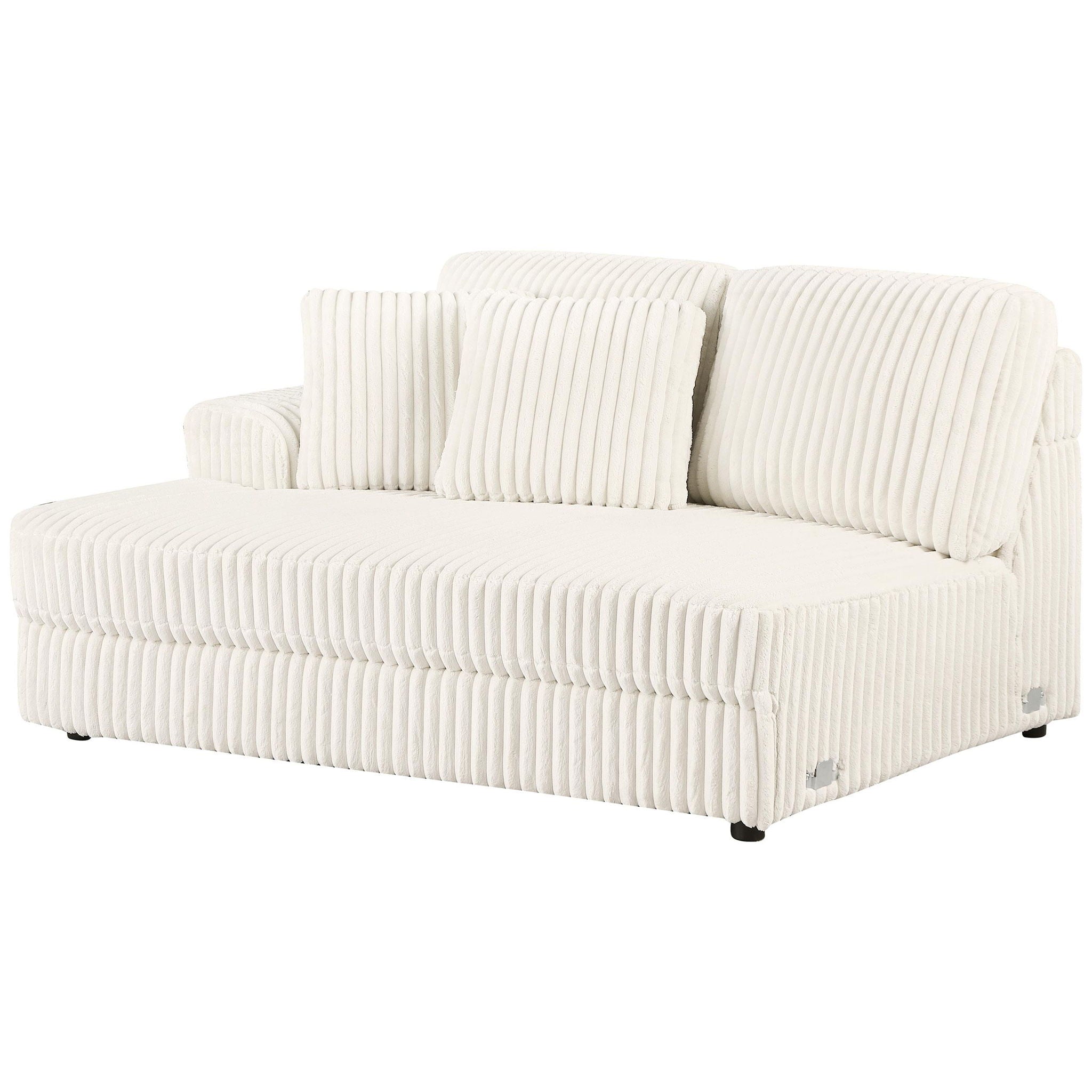 Emberson Upholstered LAF Loveseat Ivory