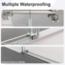 Frameless Single Sliding Shower Door With Clear Tempered Glass