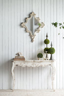 Slimline wash Console Table, For Hallway Living Room Bedroom - White Washed