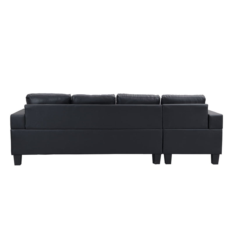 Sectional Sofa For Living Room With L Shape Chaise Lounge, Cup Holder And Left Or Right Hand Chaise Modern 4 Seat