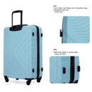 3 Piece Luggage Sets Lightweight Suitcase With Two Hooks, Spinner Wheels, Tsa Lock, Durable Hard Shell