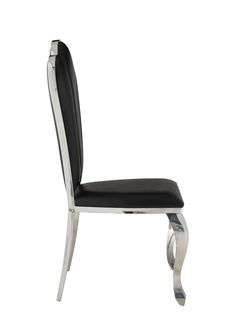 The Cyrene side chairs offer a visually stunning place to sit on and enjoy meals.