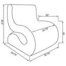 Ronea - Boucle Upholstered Armless Curved Chair