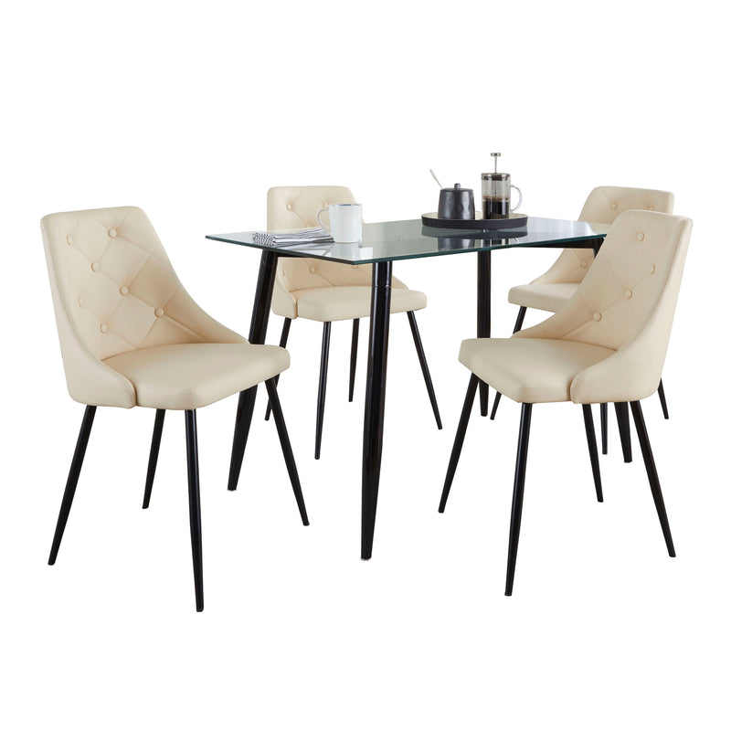 Clara Giovani - 5 Piece Contemporary Dining Set