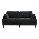 Chenille 2 Seater Sofa With LED Light, USB Charging Port, And Storage Bag