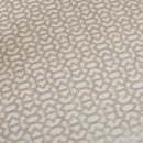 Contemporary Design Swivel Counter Stool With Low Back Support Polyester And Solid Wood - Cream