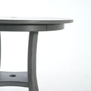 3 Piece Outdoor Dining Set, Round Patio Table With 2 Armless Chairs