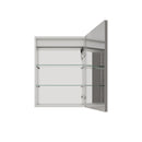 Bathroom Medicine Cabinet With LED Mirror, Anti-Fog, Waterproof, 3000K~6000K Single Door Lighted Bathroom Cabinet With Touch Swich