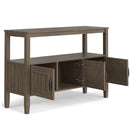 Lev - Console Table - Smoky Brown