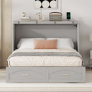 Murphy Wall Bed With Drawer And A Set Of Sockets & USB Ports, Pulley Structure Design