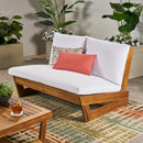 Outdoor Loveseat With Cushions - Teak