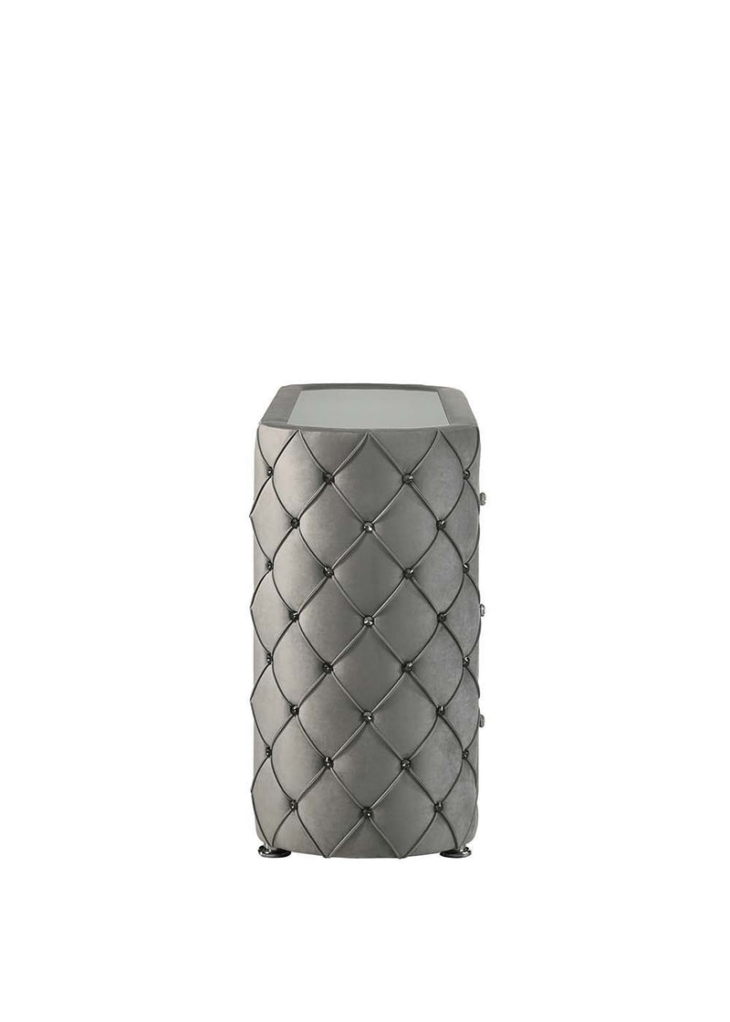 Perine - Dresser - Gray Velvet - Atlantic Fine Furniture Inc